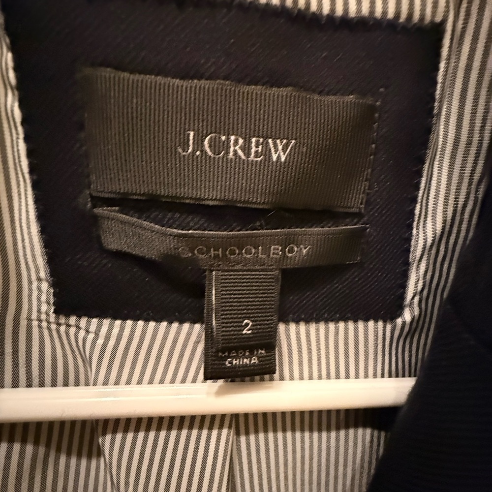 J Crew Schoolboy Navy Blazer Gold Buttons